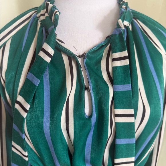 SFIZIO Studio Vintage Inspired Bow Tie Pleated Maxi Dress sz 2 - Picture 11 of 14